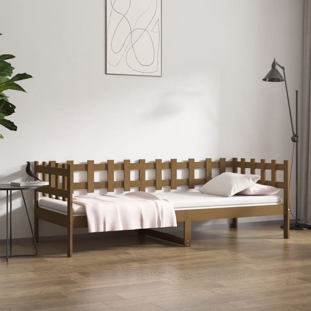 Dagseng honningbrun 90x200 cm heltre furu