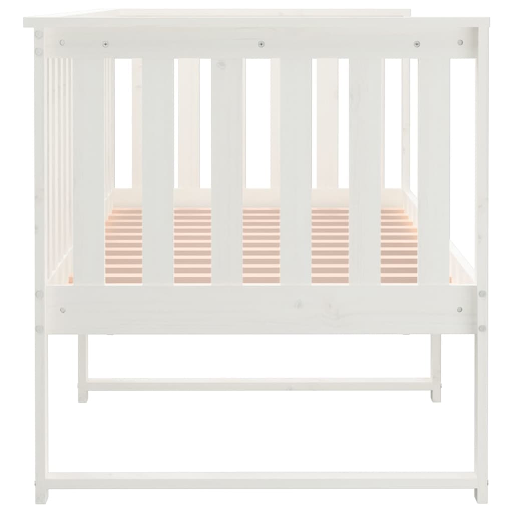 Dagseng uten madrass hvit 75x190 cm heltre furu