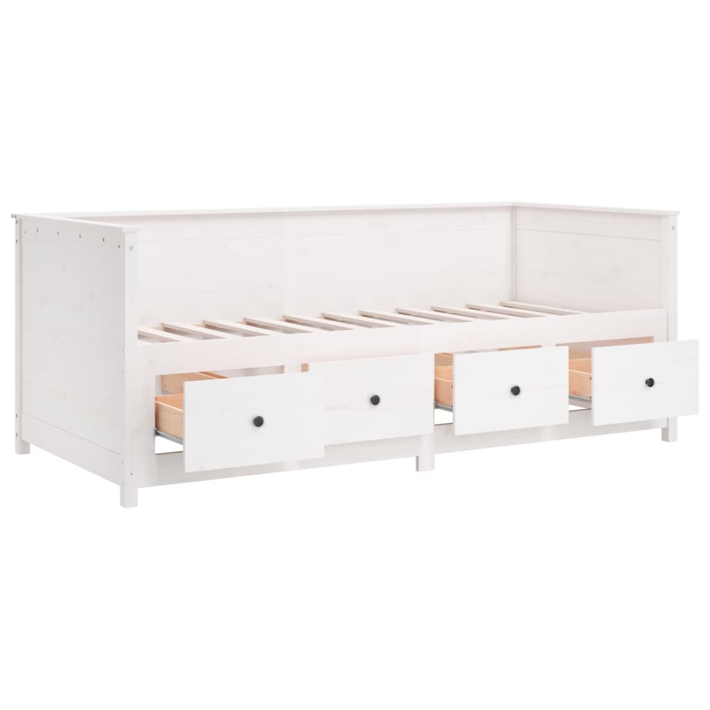 Dagseng uten madrass hvit 90x190 cm heltre furu