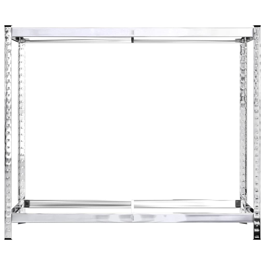 Dekkstativer 2 lag 2 stk sølv 110x40x110 cm stål