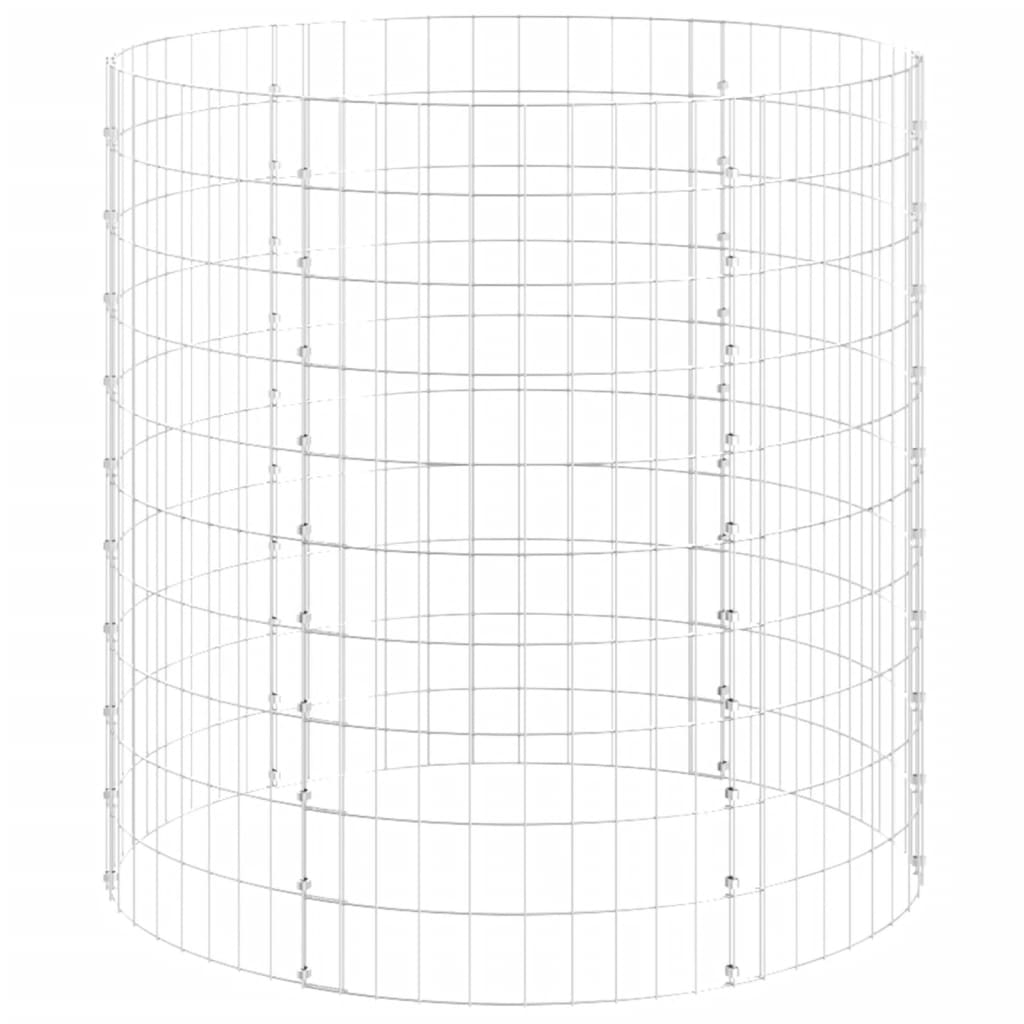 Kompostbinge Ø100x100 cm galvanisert stål