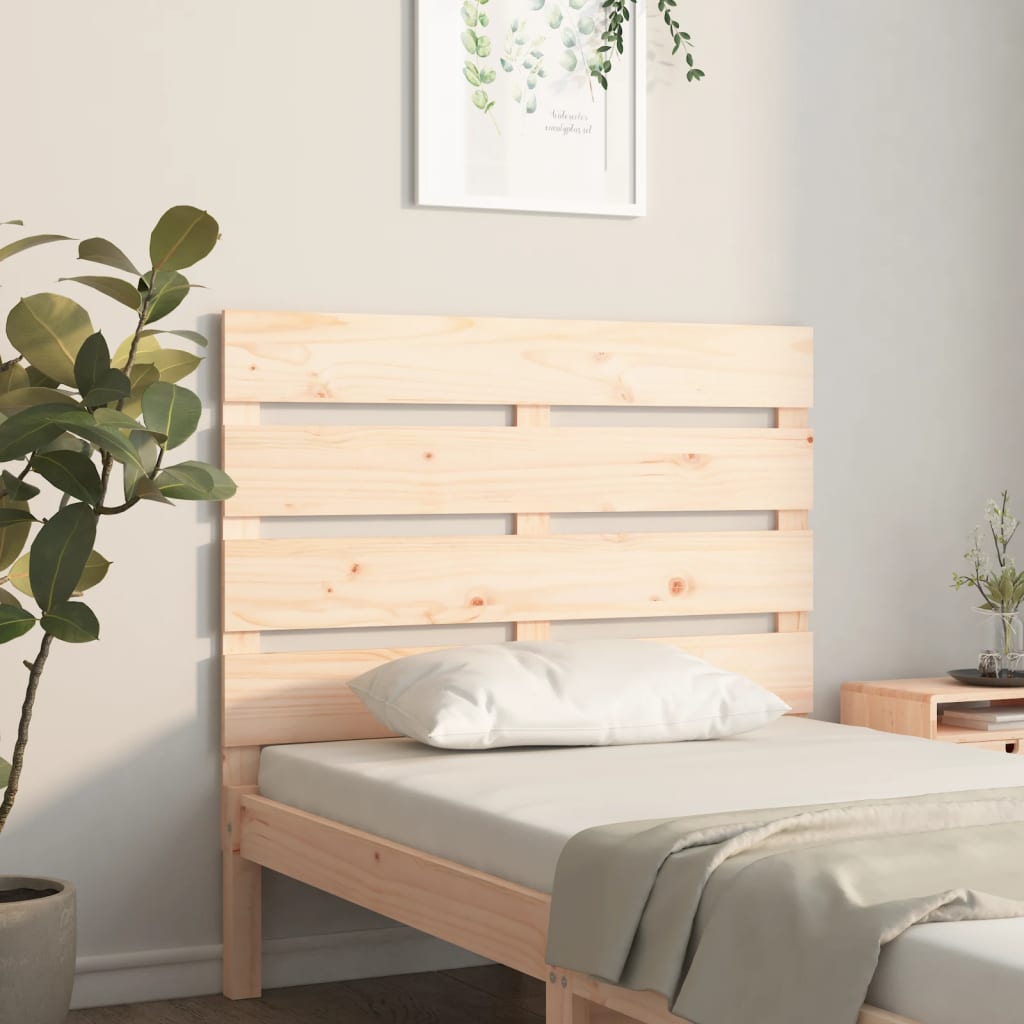 Sengegavl 90x3x80 cm heltre furu