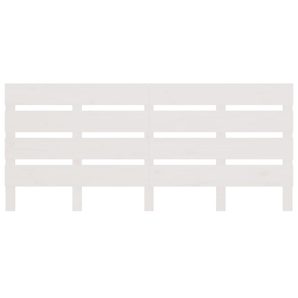Sengegavl hvit 120x3x80cm heltre furu