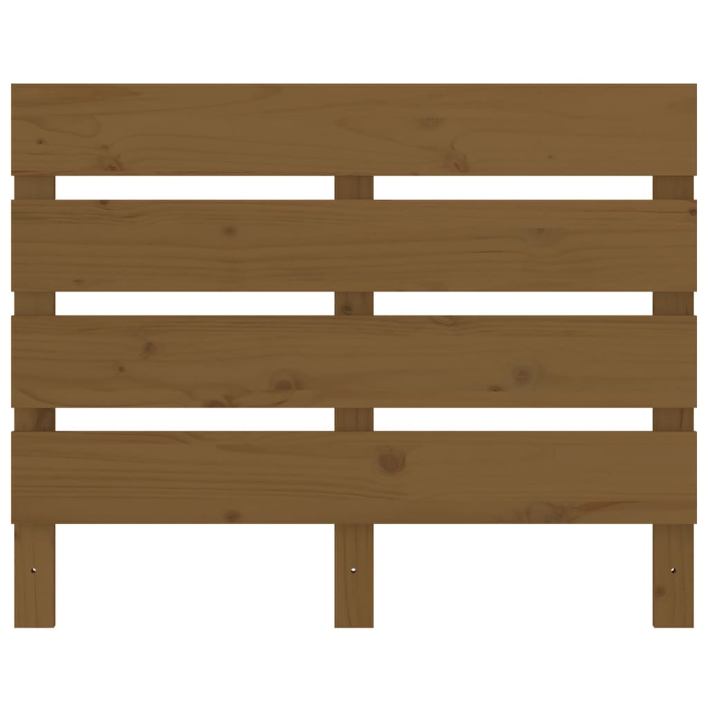 Sengegavl honningbrun 75x3x80 cm heltre furu