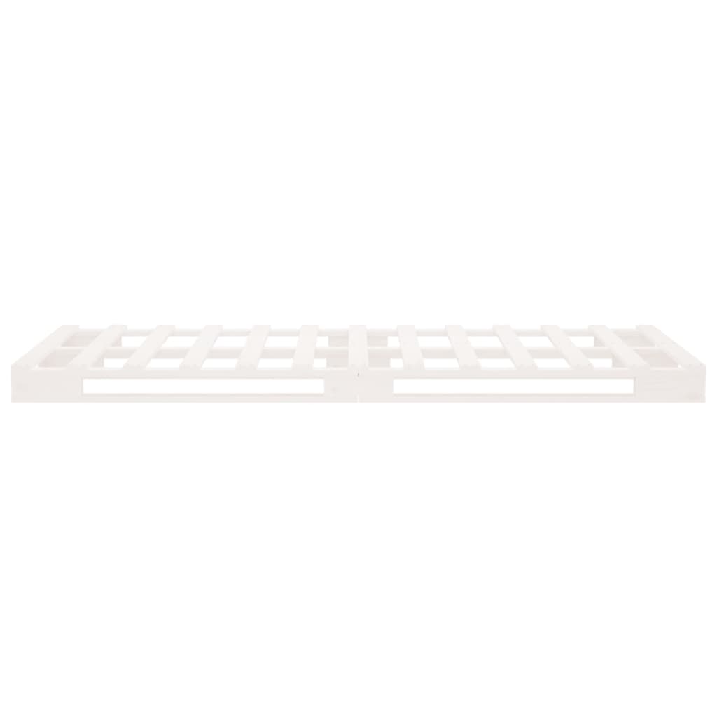 Palleseng hvit 100x200 cm heltre furu