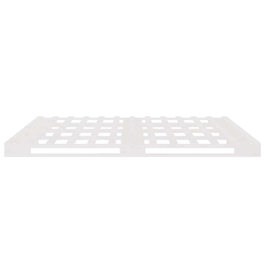 Palleseng hvit 160x200 cm heltre furu