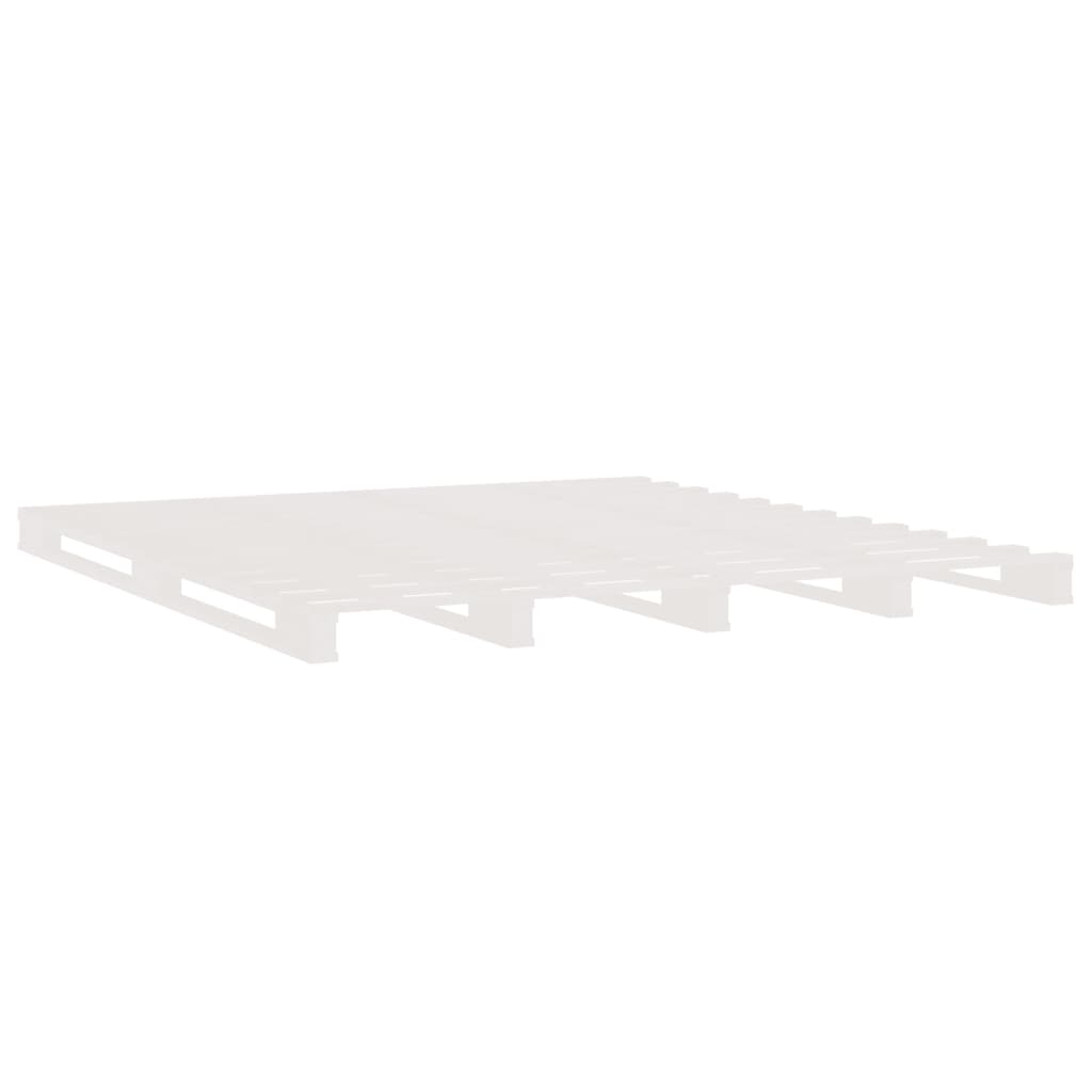 Palleseng hvit 180x200 cm heltre furu Super King