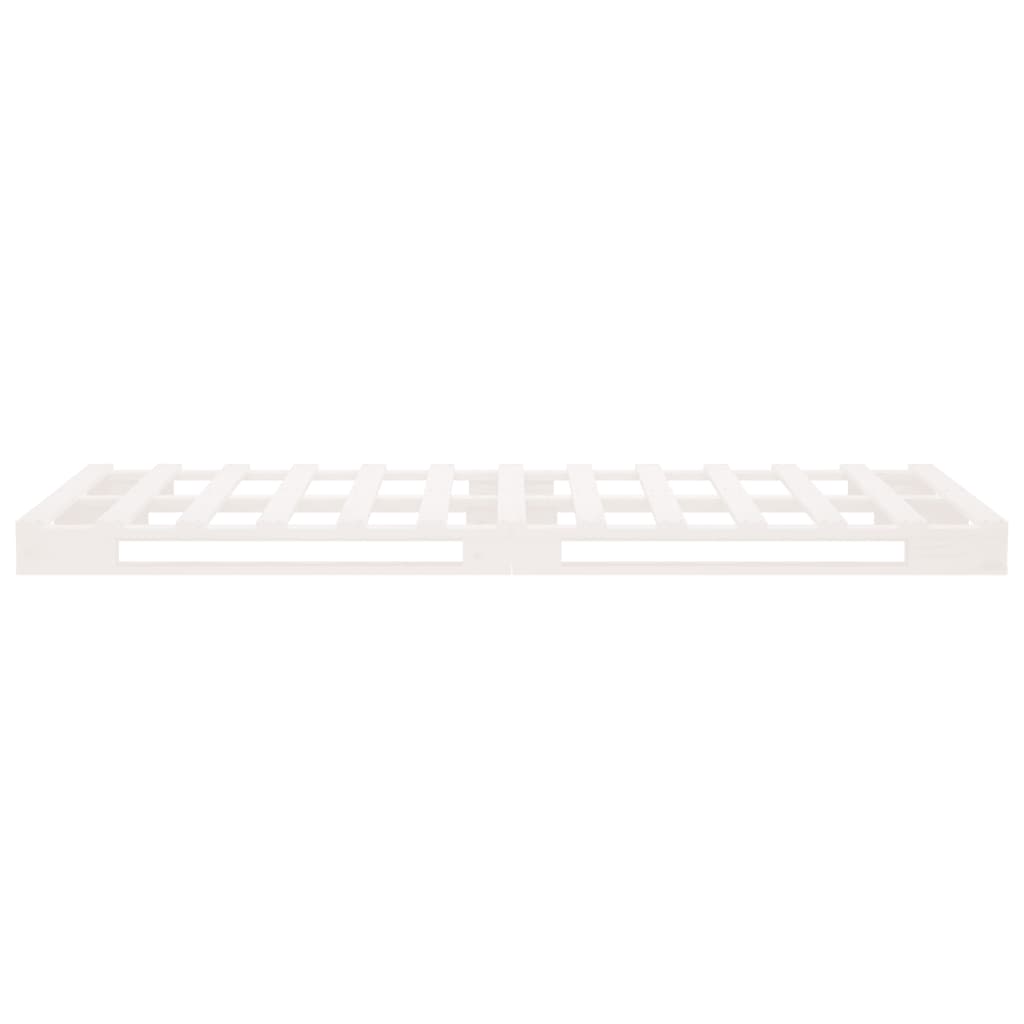 Palleseng hvit 90x190 cm heltre furu Single