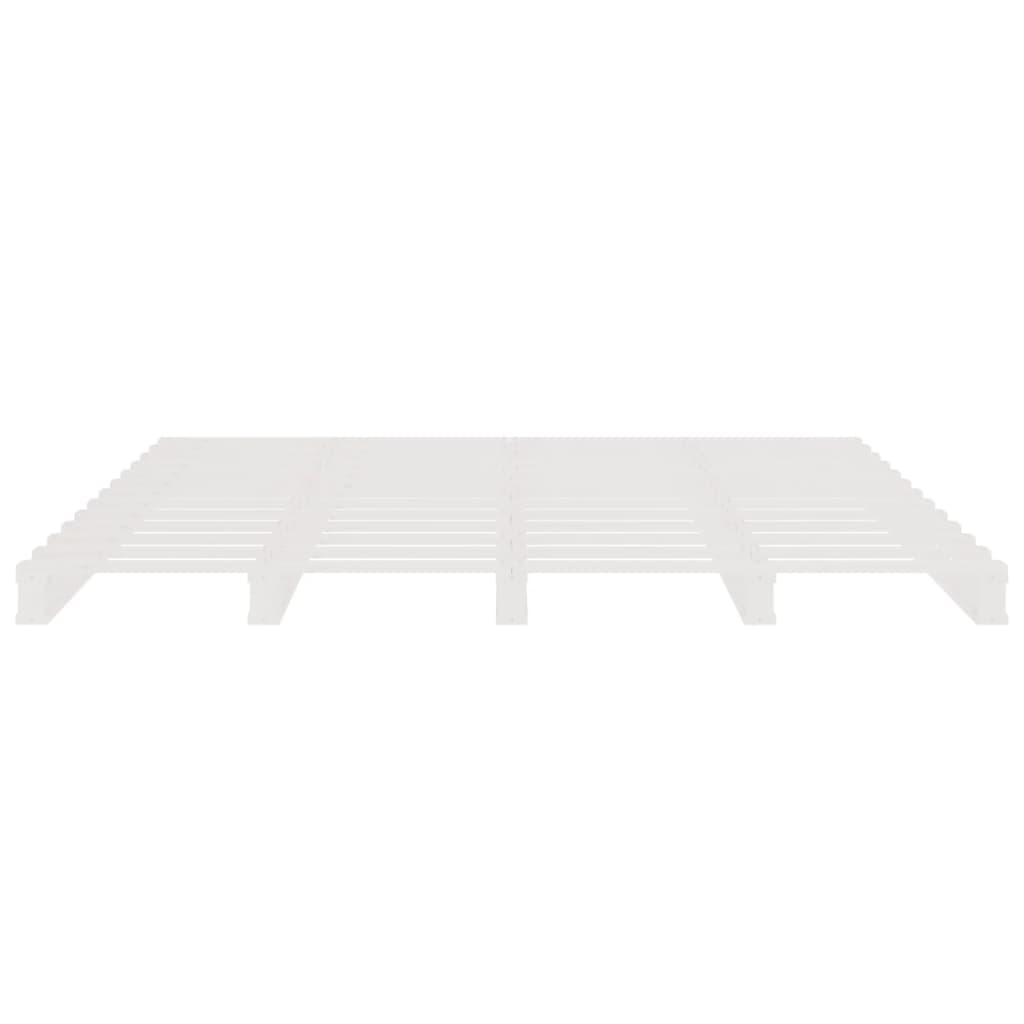 Palleseng hvit 135x190 cm heltre furu Double