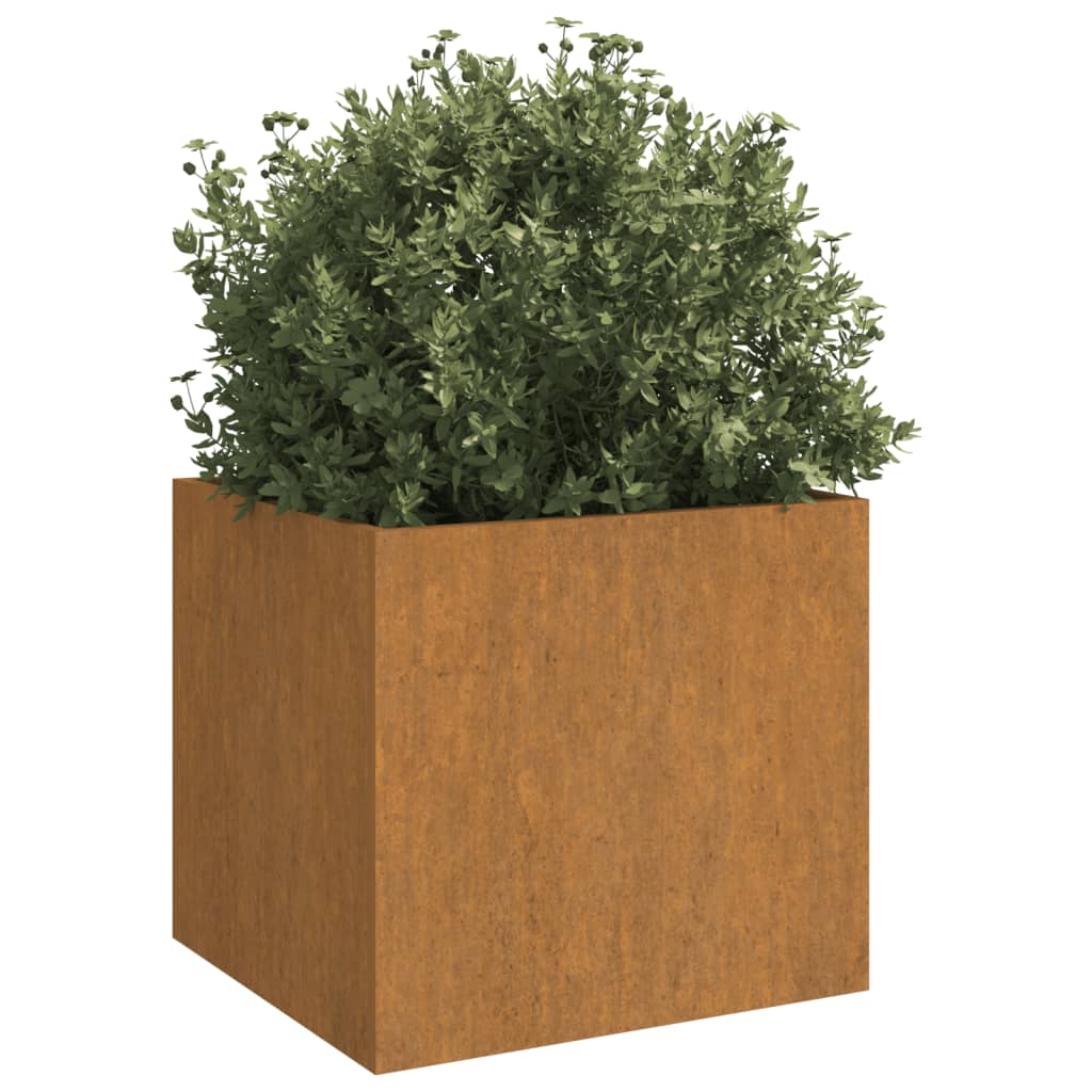 Plantekasse 32x30x29 cm cortenstål