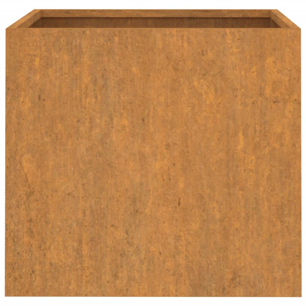 Plantekasser 2 stk 49x47x46 cm cortenstål