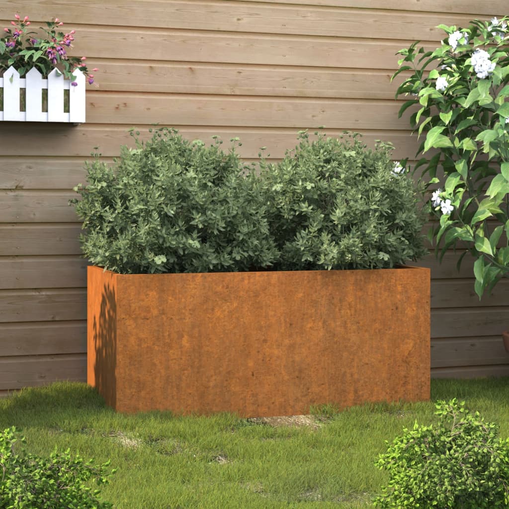 Plantekasse 62x30x29 cm cortenstål