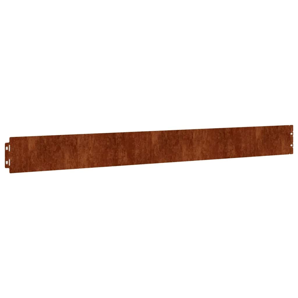 Plenkanter 50 stk 10x103 cm fleksibelt cortenstål