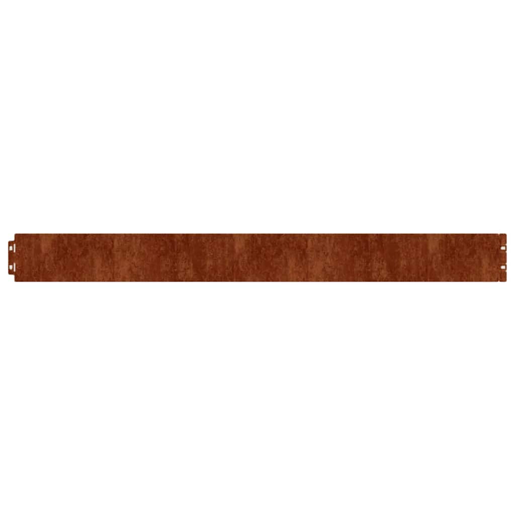 Plenkanter 50 stk 10x103 cm fleksibelt cortenstål