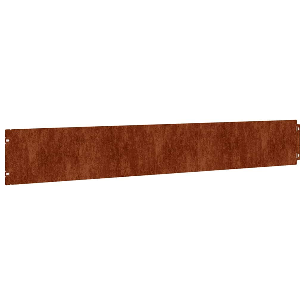 Plenkanter 50 stk 15x103 cm fleksibelt cortenstål