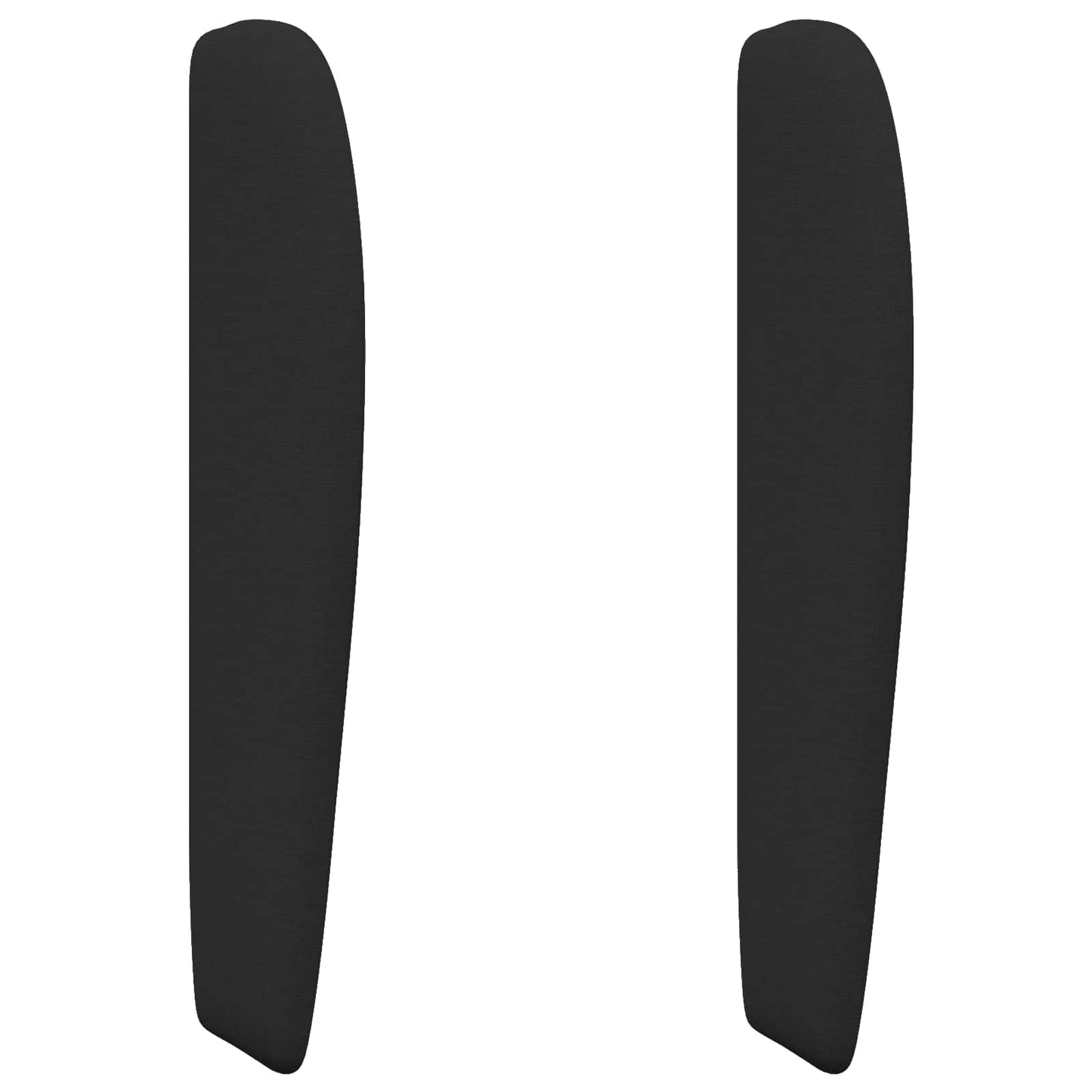 Hodegjerde Øre Veggmontert Svart 80 x 23 x 6 cm Skum og stoff vidaXL