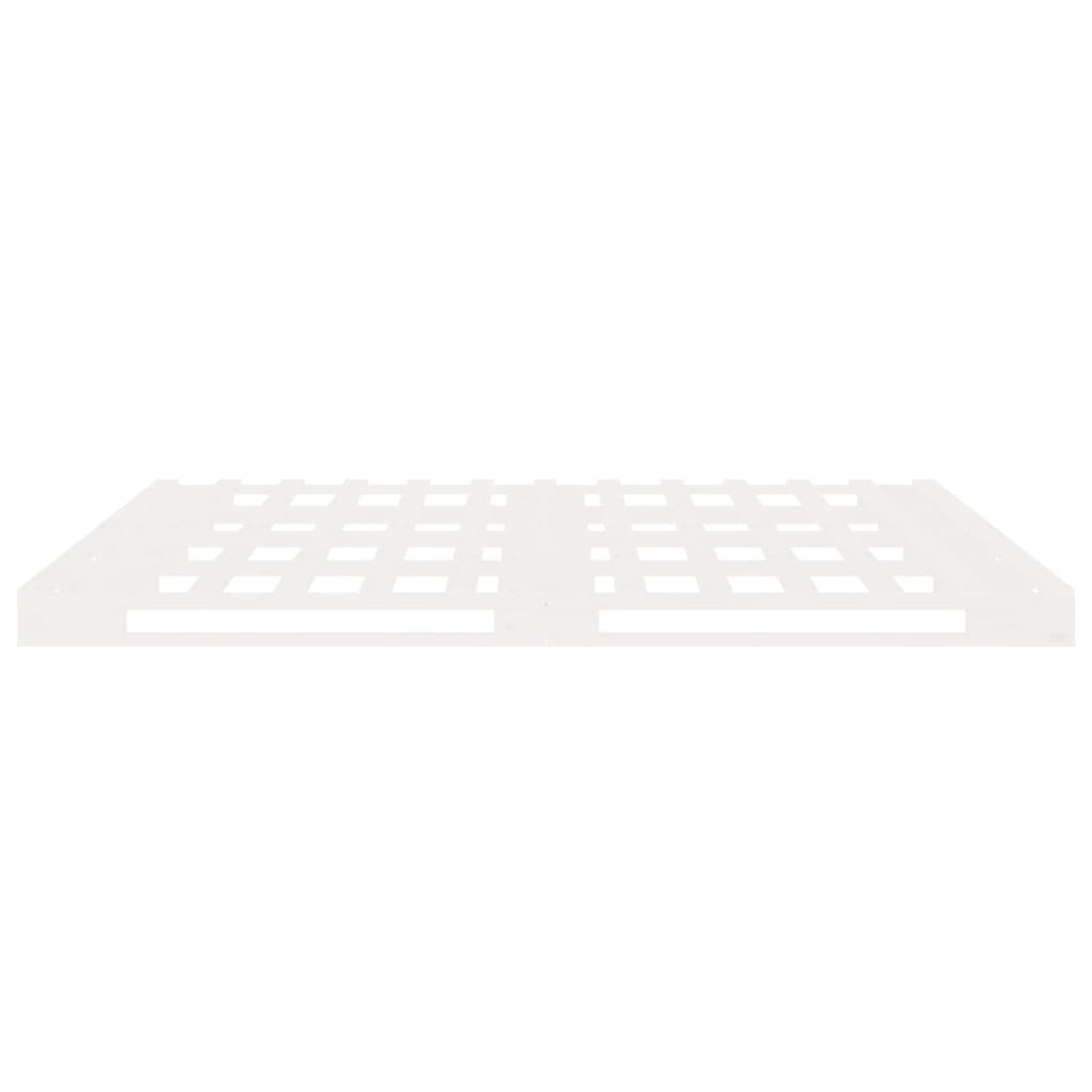 Sengeramme uten madrass hvit 140x200 cm heltre furu