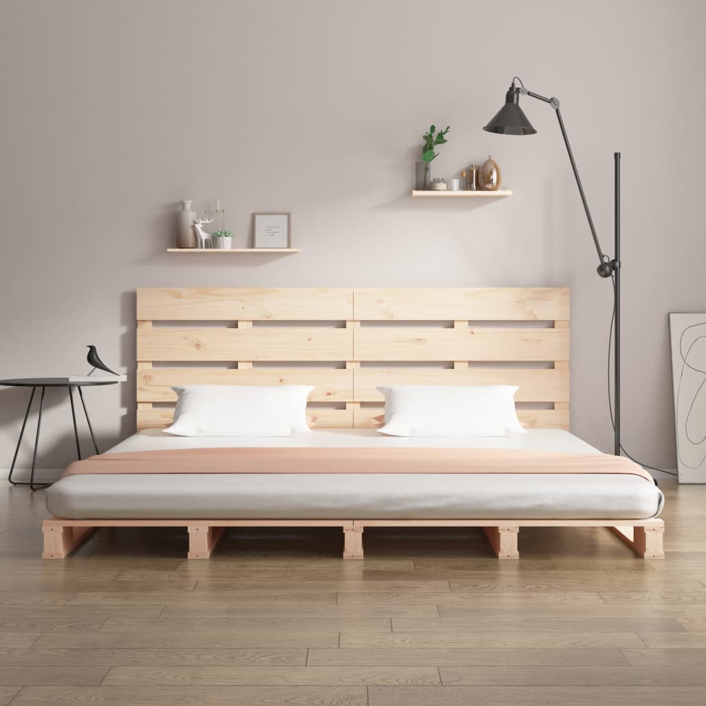 Sengeramme med madrass 200x200 cm heltre furu