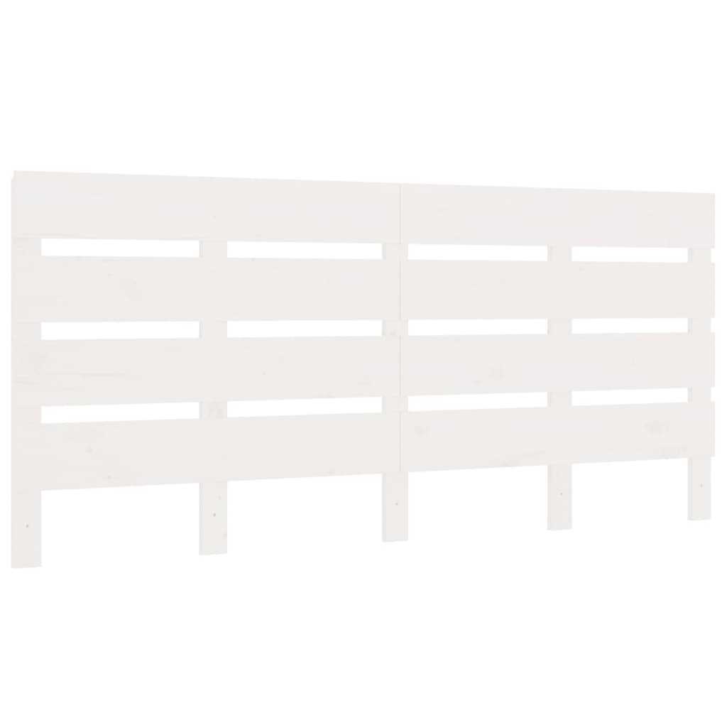 Sengeramme med madrass hvit 200x200 cm heltre furu