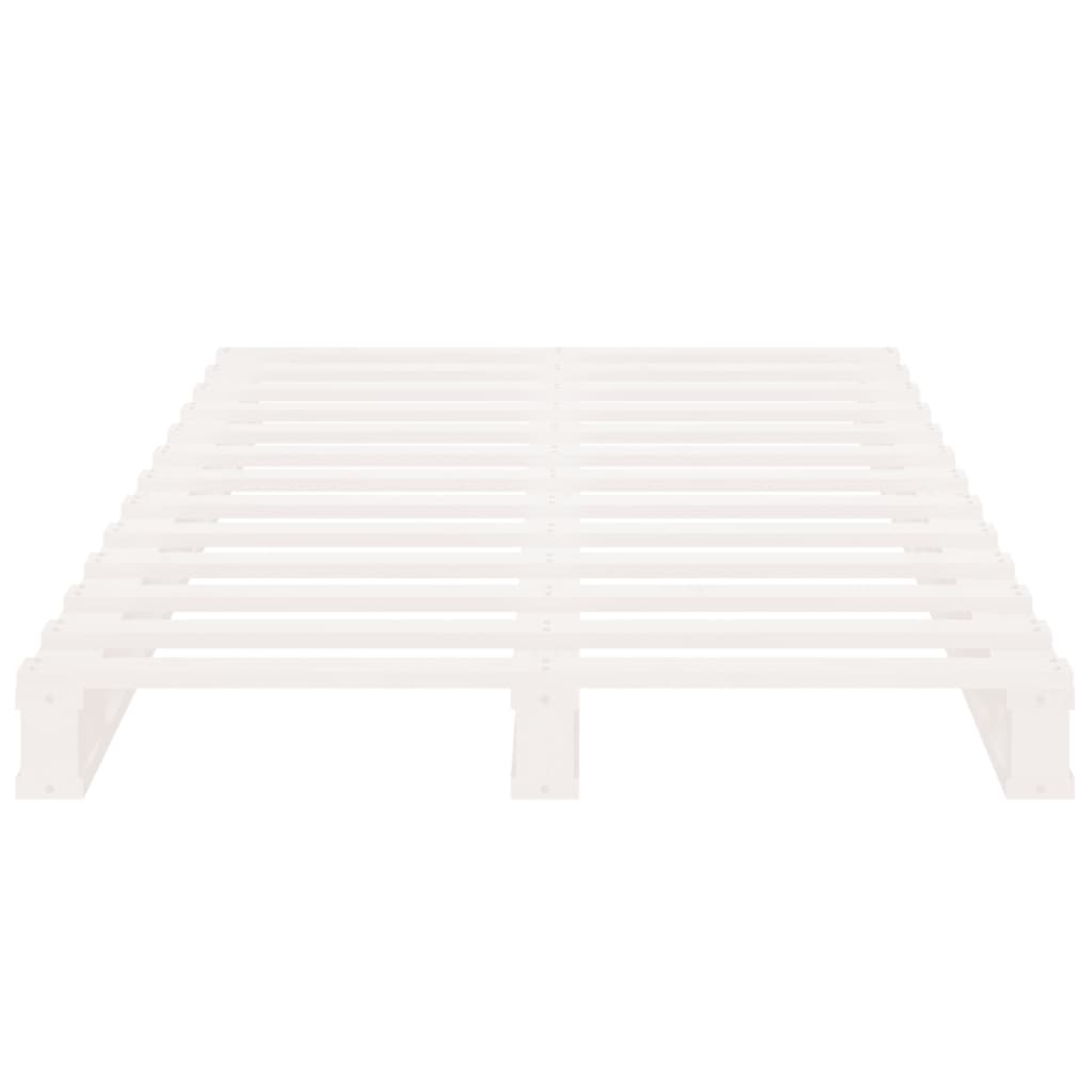 Sengeramme uten madrass hvit 75x190 cm heltre furu