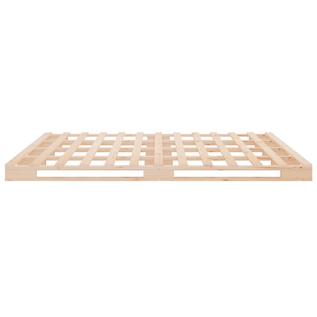Sengeramme uten madrass hvit 135x190 cm heltre furu