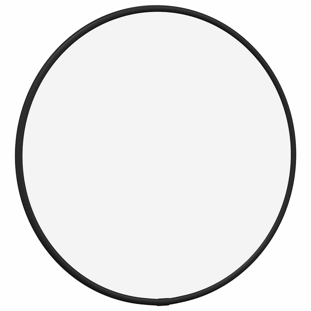 Veggspeil svart Ø 30 cm rund