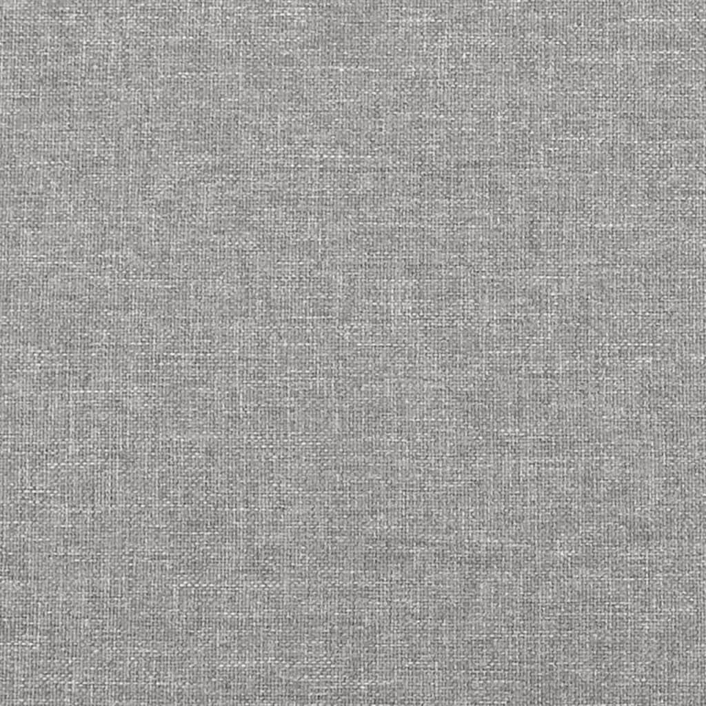 Sengeramme uten madrass lysegrå 90x190 cm Single stoff