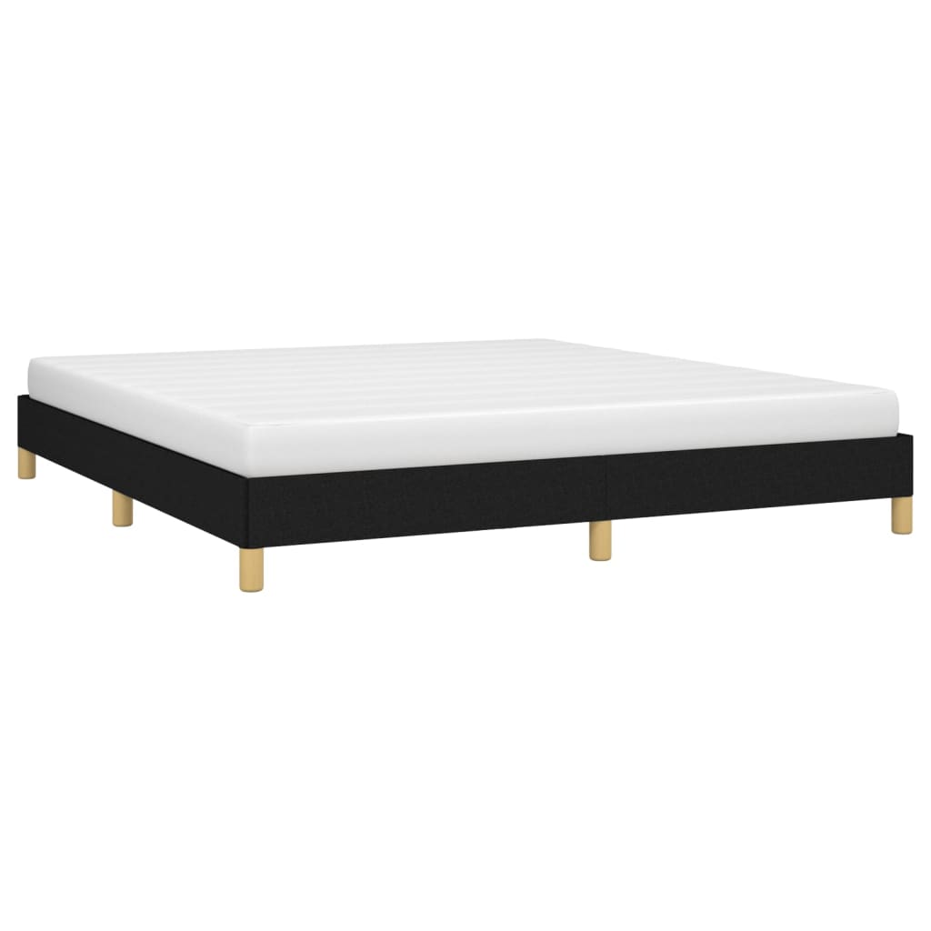 Sengeramme uten madrass svart 180x200cm Super King stoff