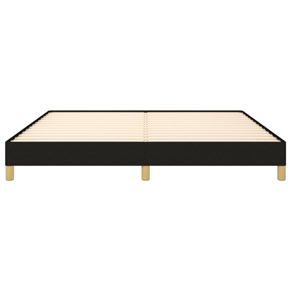 Sengeramme uten madrass svart 180x200cm Super King stoff