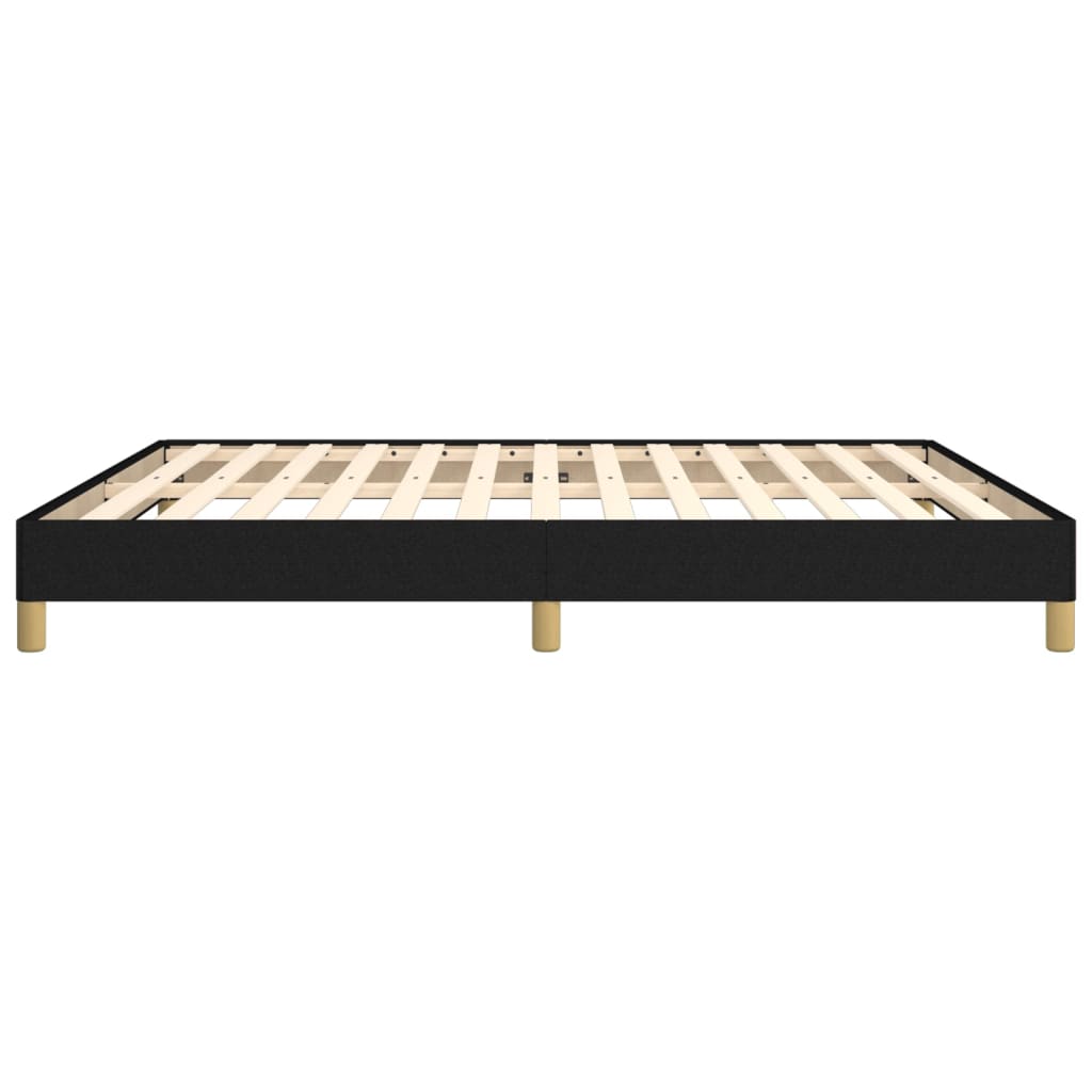 Sengeramme uten madrass svart 180x200cm Super King stoff