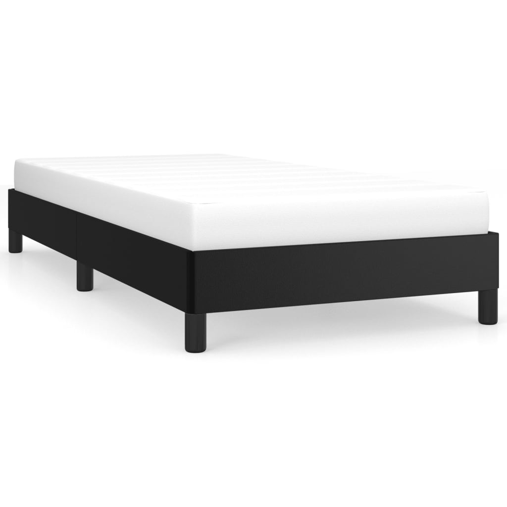 Sengeramme uten madrass svart 90x190 cm Single kunstskinn