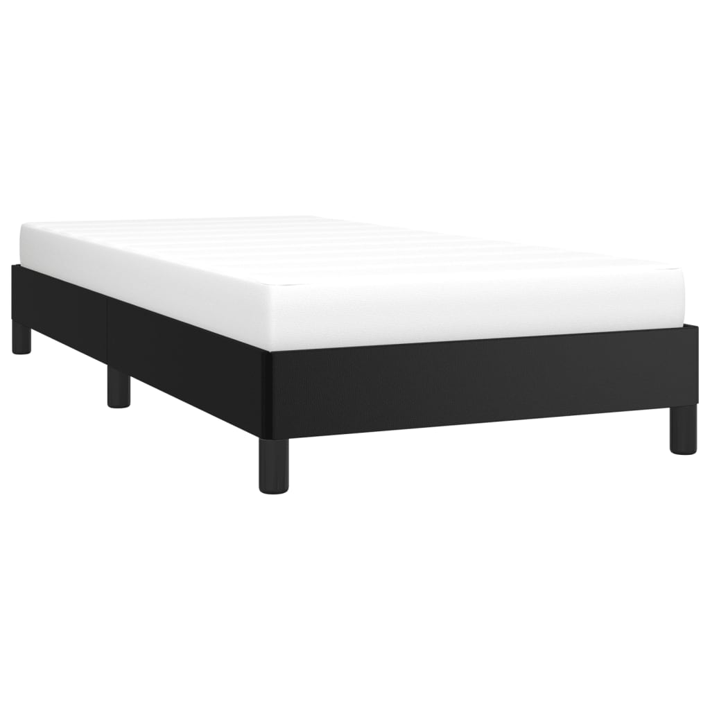 Sengeramme uten madrass svart 90x190 cm Single kunstskinn