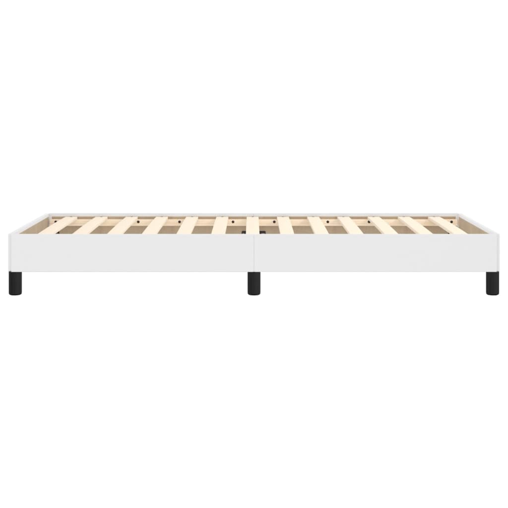 Sengeramme uten madrass hvit 90x190 cm Single kunstskinn