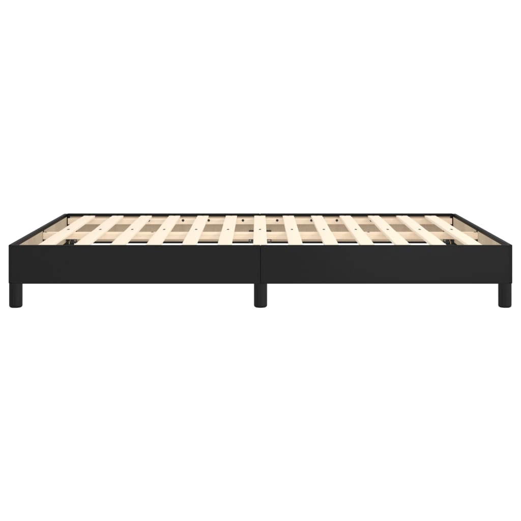 Sengeramme uten madrass svart 135x190 cm Double kunstskinn