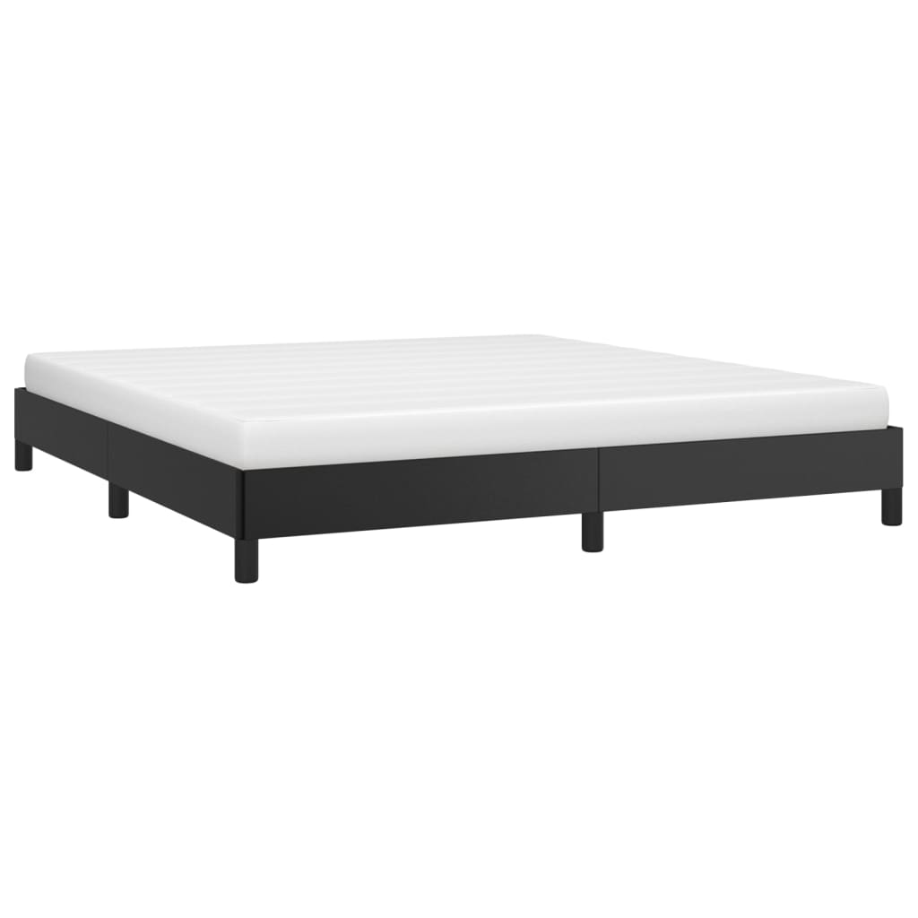 Sengeramme svart 180x200 cm Super King kunstskinn