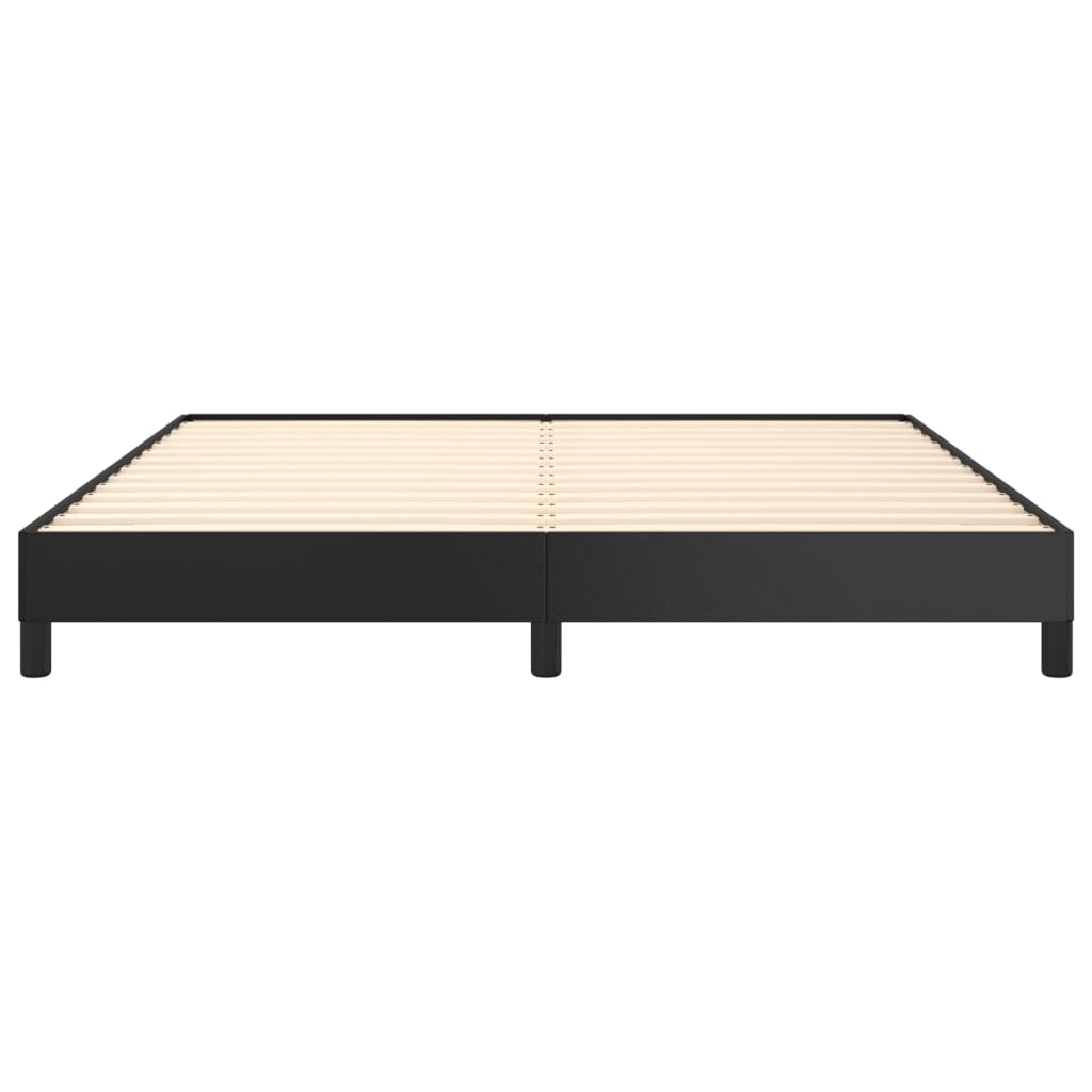 Sengeramme svart 180x200 cm Super King kunstskinn
