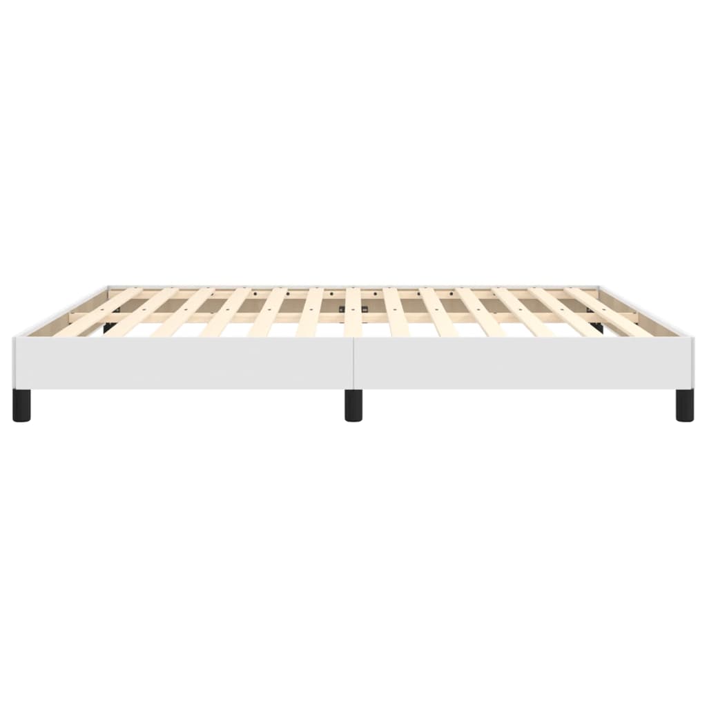 Sengeramme hvit 180x200 cm Super King kunstskinn