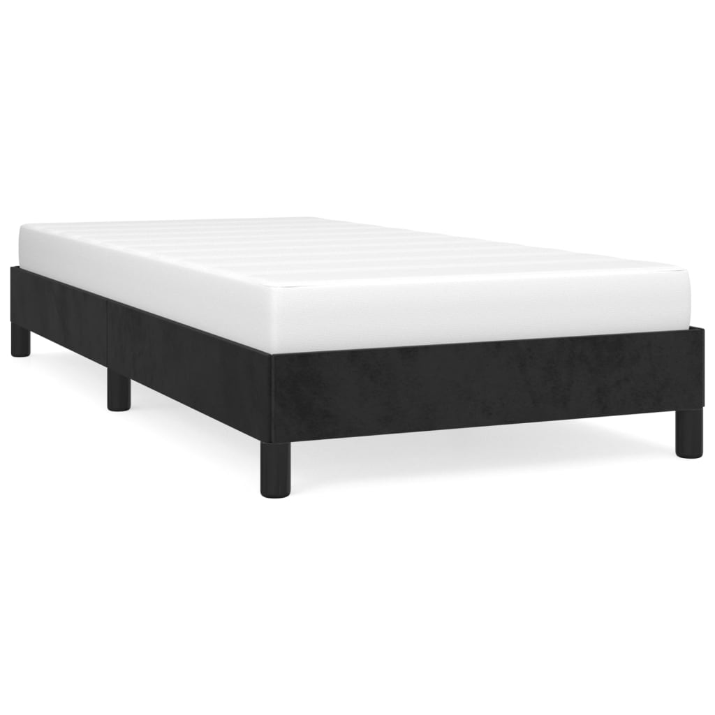 Sengeramme uten madrass svart 90x190 cm Single fløyel