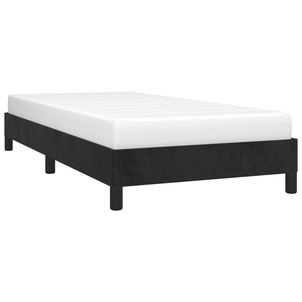 Sengeramme uten madrass svart 90x190 cm Single fløyel