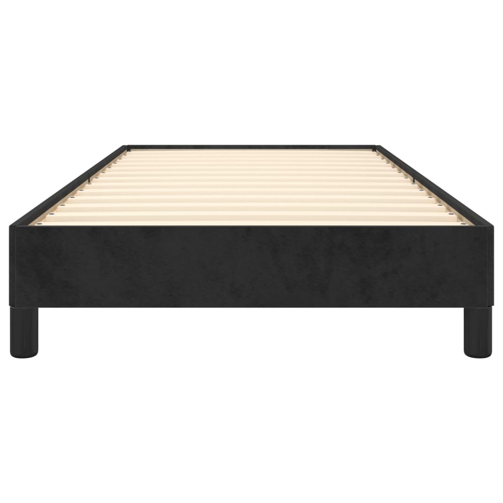 Sengeramme uten madrass svart 90x190 cm Single fløyel