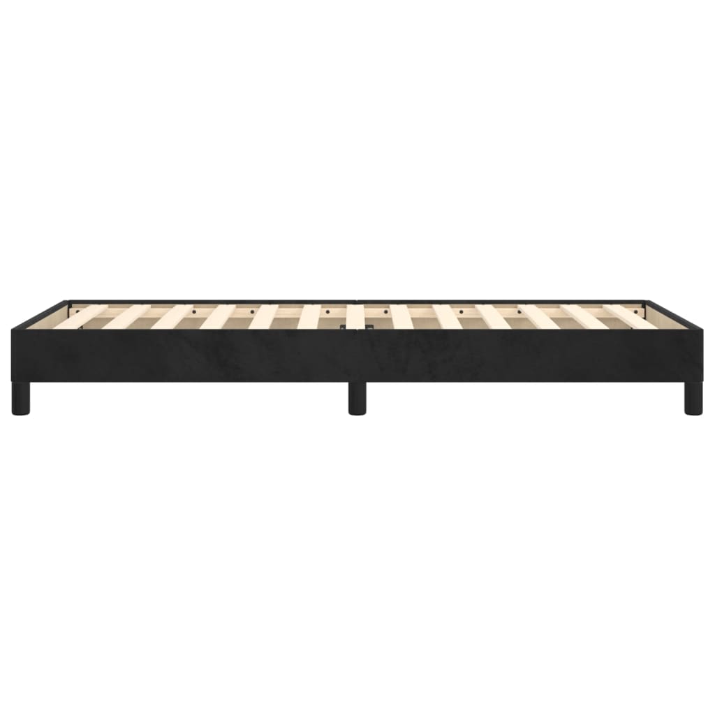 Sengeramme uten madrass svart 90x190 cm Single fløyel