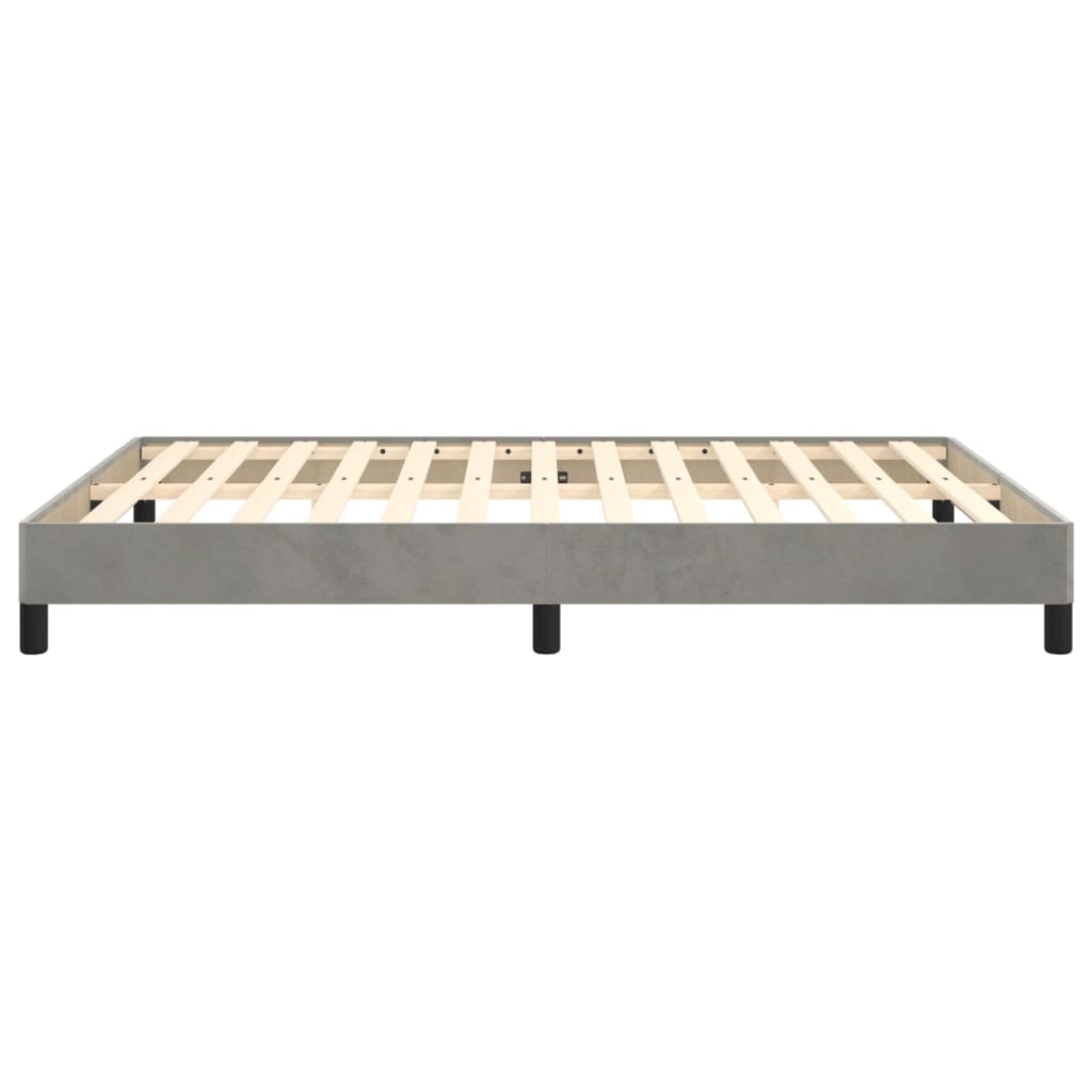 Sengeramme uten madrass lysegrå 135x190 cm Double fløyel