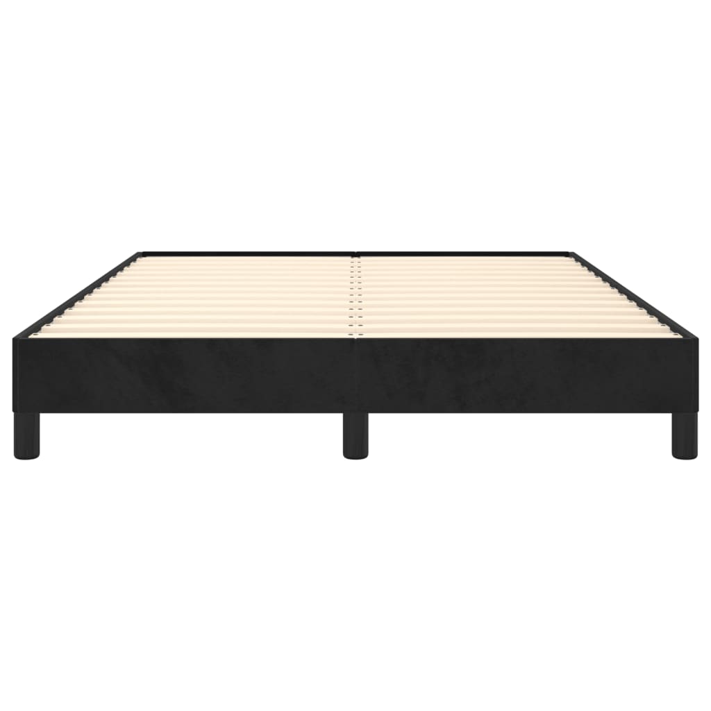 Sengeramme uten madrass svart 135x190 cm Double fløyel