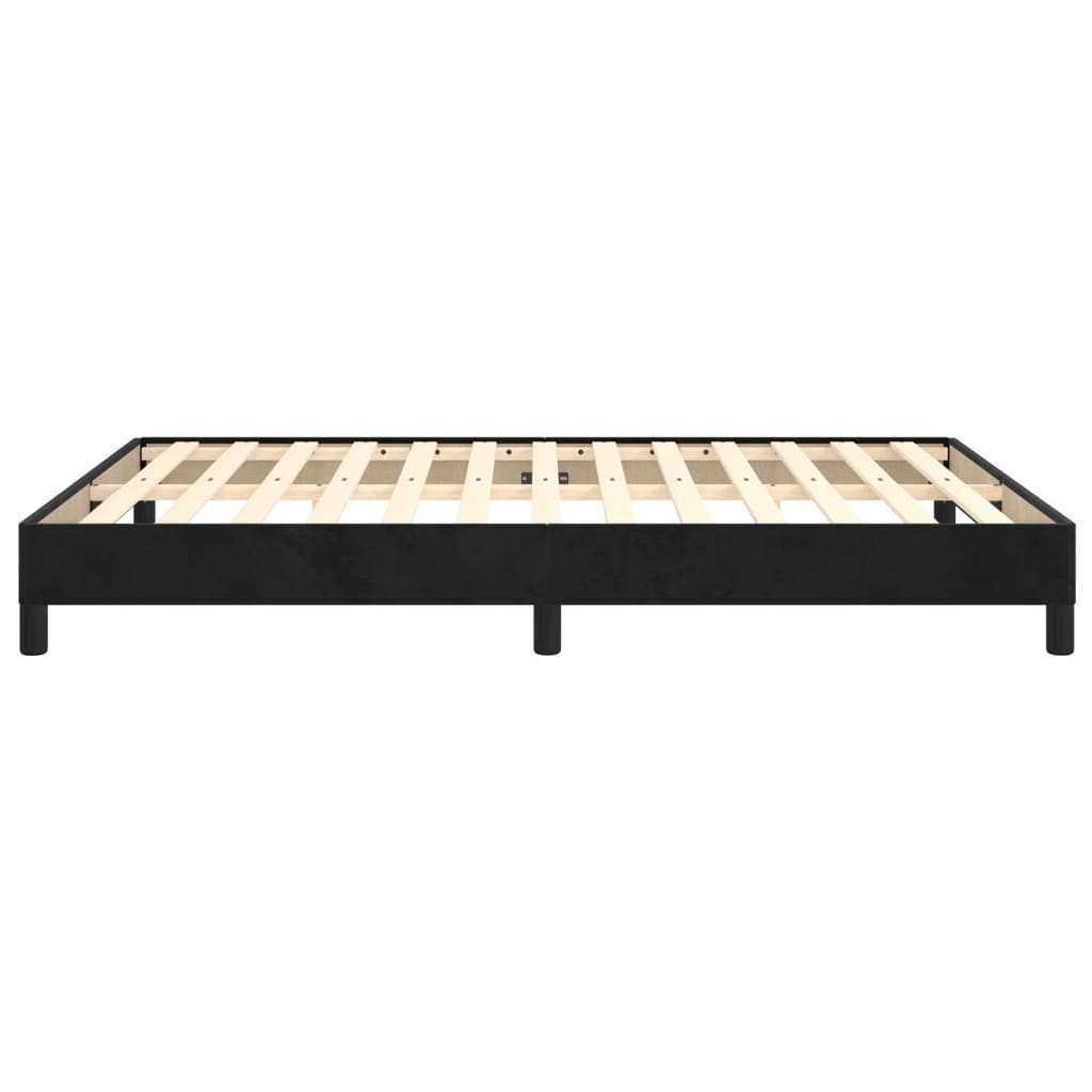 Sengeramme uten madrass svart 135x190 cm Double fløyel