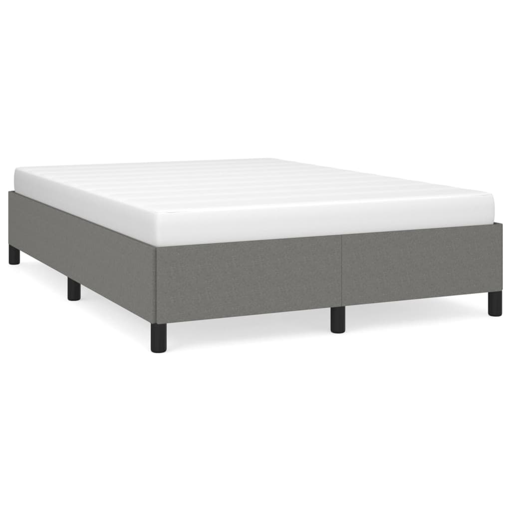 Sengeramme uten madrass mørkegrå 135x190 cm Double stoff