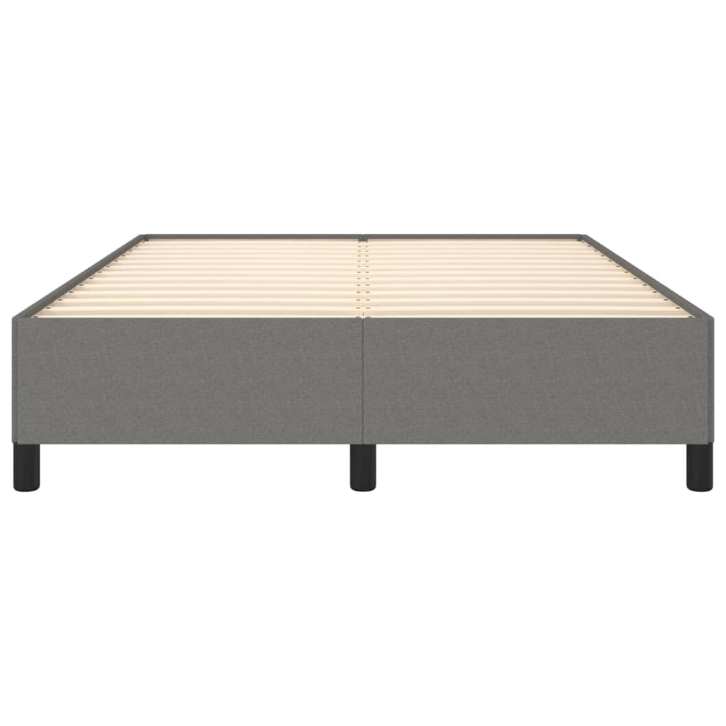Sengeramme uten madrass mørkegrå 135x190 cm Double stoff