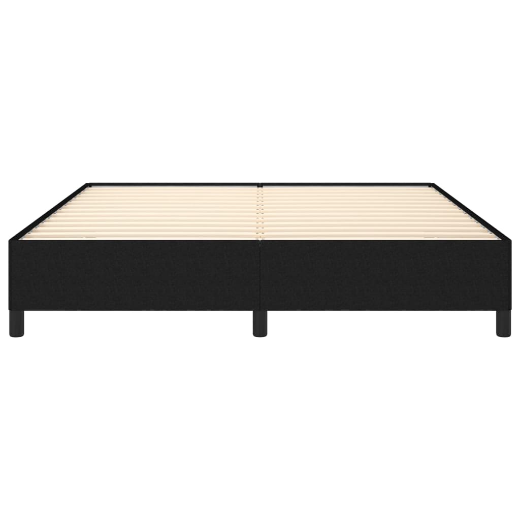 Sengeramme uten madrass svart 180x200cm Super King stoff