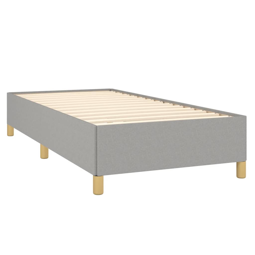Sengeramme uten madrass lysegrå 90x190 cm Single stoff