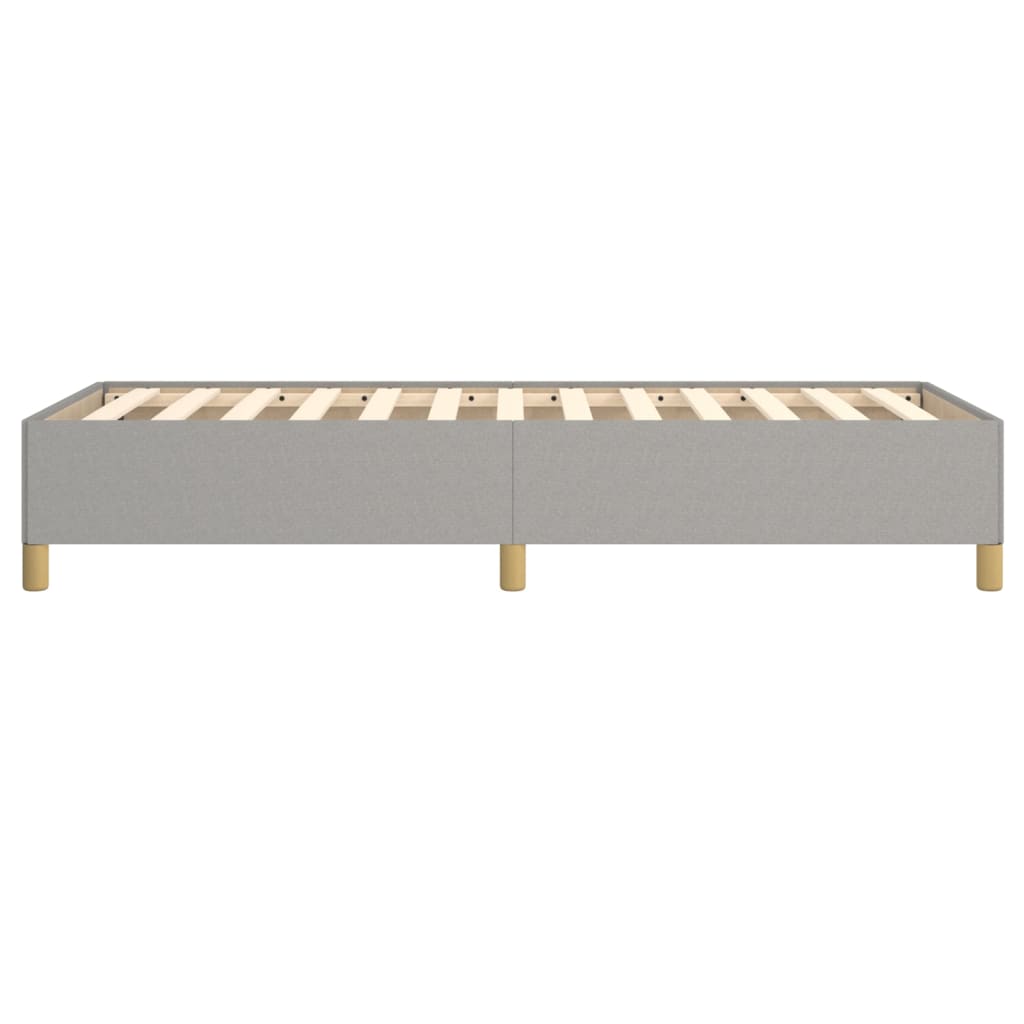 Sengeramme uten madrass lysegrå 90x190 cm Single stoff