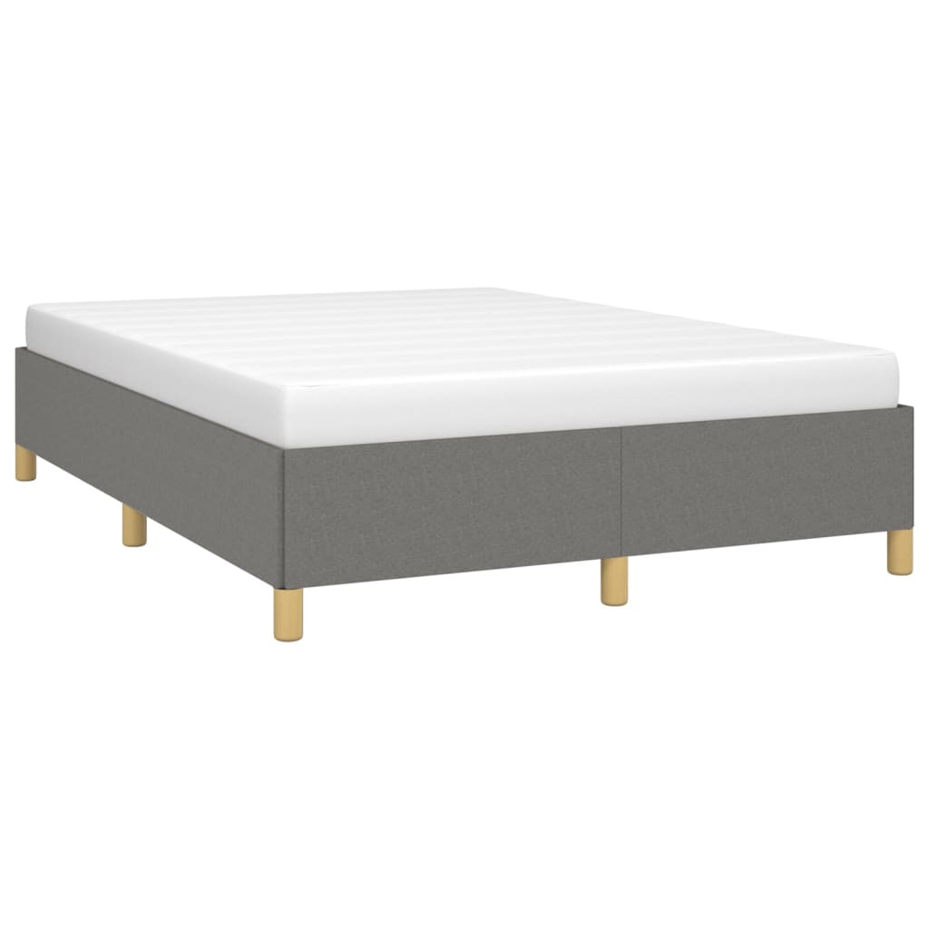 Sengeramme uten madrass mørkegrå 135x190 cm Double stoff